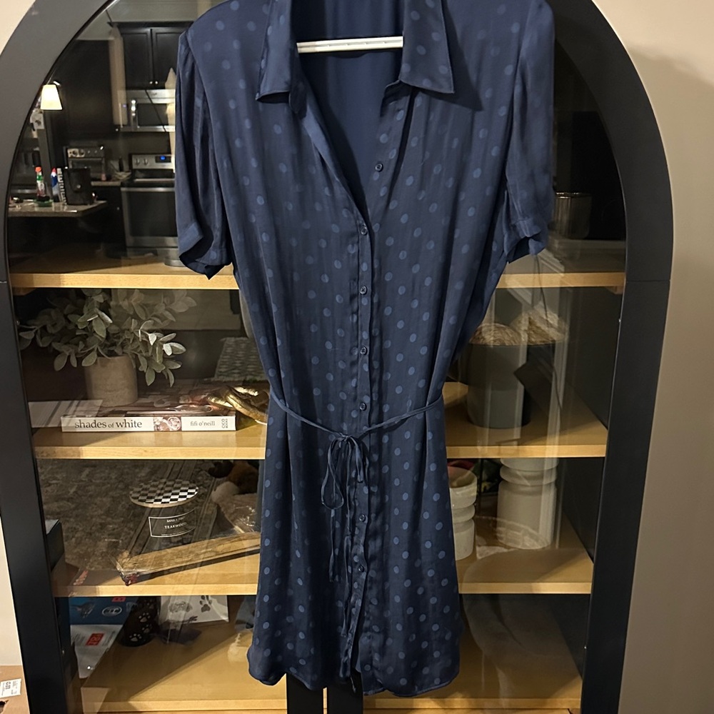 BB Dakota Midnight Blue Dot Mini Dress